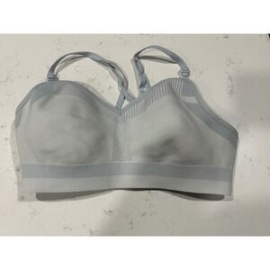 Nike Womens Medium Sports Bra Light Blue Racerback Performance Activewear